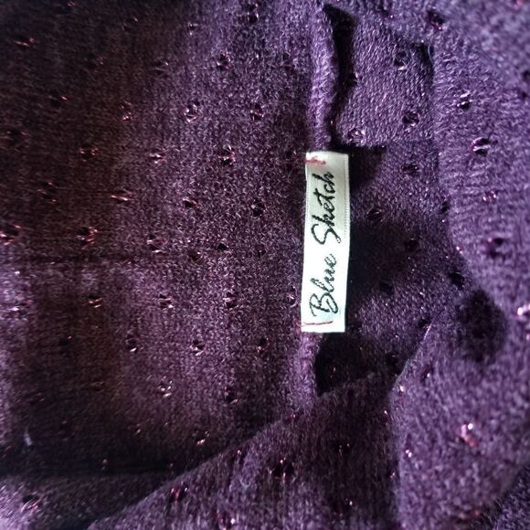 Blue Sketch Purple Turtleneck Sweater,NWOT - Picture 5 of 6